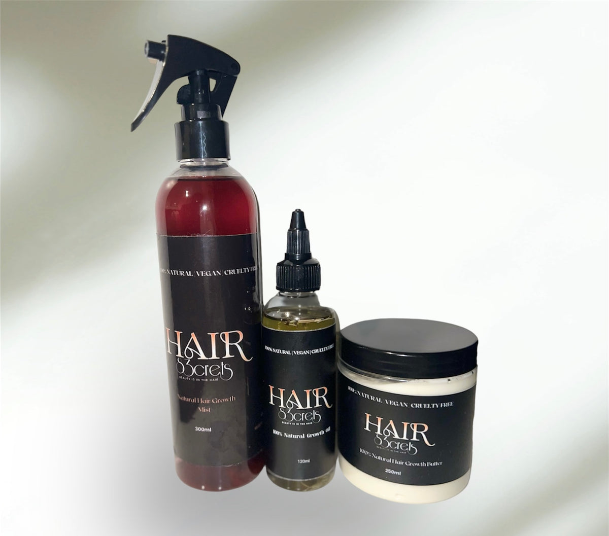 Hairs3crets Natural Hair Growth & Moisture Set.