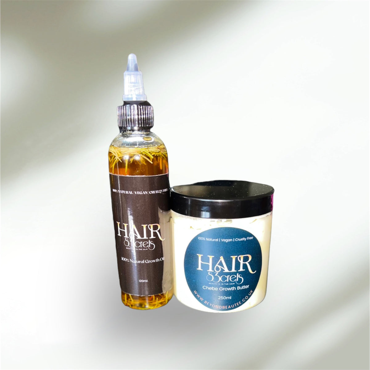 Hairs3crets Natural Chebe Growth Oil & Butter Set.