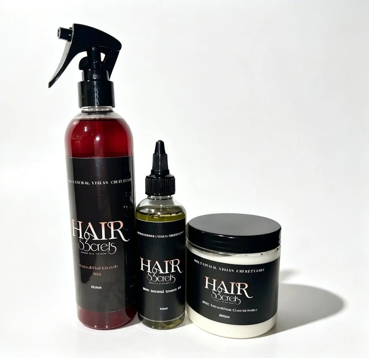 Hairs3crets Natural Hair Growth & Moisture Set.